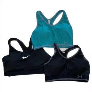 Under Armour Nike women’s padded sports bras